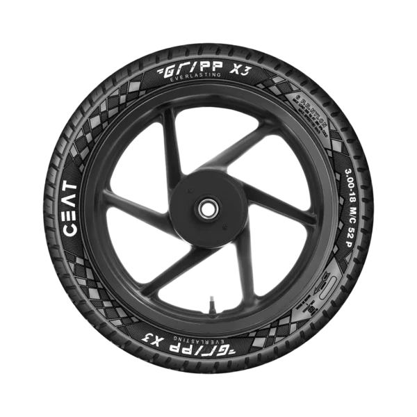 Ceat Gripp X3 3.00-18 52P Tubeless