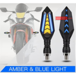 Indicator Running Type Pack of 2 (Yellow And Blue) Bike Accessories