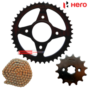 Hero Splendor Plus / Splendor Pro Chain Sprocket Kit Hero Genuine Parts