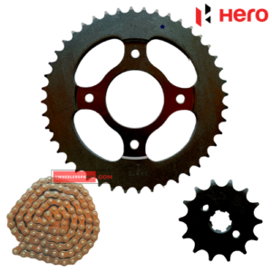 Hero Passion Plus Chain Sprocket Kit Hero Genuine Parts