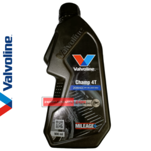 Valvoline Champ 4T 20W40 Engine Oil Synthetic Blend 900 ml Mileage + Genuine Engine Oil