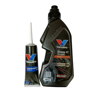 Valvoline Champ 4T Scooter 10W30 Engine Oil Synthetic Blend 800 ml With Gear Oil Genuine Engine Oil