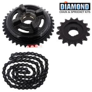 Bullet Classic 350 CC New (Non O Ring) Royal Enfield Chain Sprocket Kit Diamond Genuine Parts