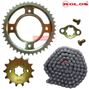 SP 125 BS6 Chain Sprocket Kit (Hardened Chain Kit) Rolon Genuine Parts