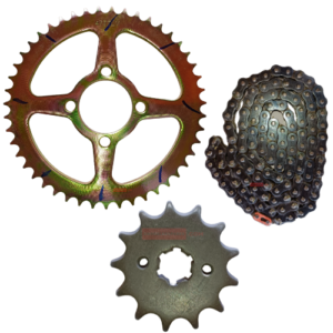 CT 100 Old Model Bajaj Chain Sprocket Kit Bajaj Genuine Parts