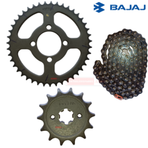 CT100 ES (Self Starter) Bajaj Chain Sprocket Kit Bajaj Genuine Parts