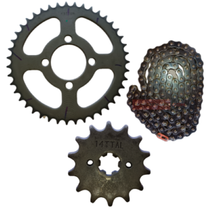 Discover 100T Bajaj Chain Sprocket Kit Bajaj Genuine Parts