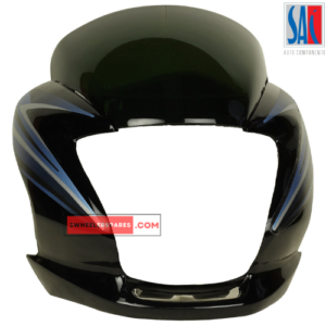 Passion Pro Headlight Visor Analog Model Black With Blue Sticker Genuine Headlight Visor