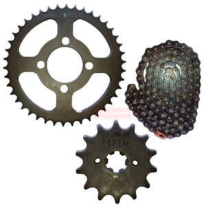 Platina 100 Old Bajaj Chain Sprocket Kit Bajaj Genuine Parts