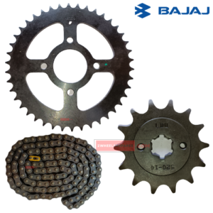 Pulsar 150 Twin Disc Bajaj Chain Sprocket Kit Bajaj Genuine Parts