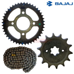 Pulsar NS 125 Single Disc Bajaj Chain Sprocket Kit Bajaj Genuine Parts