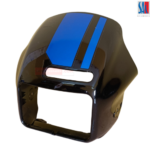 Splendor Xtec Headlight Visor Black - Blue SAI Genuine Visor