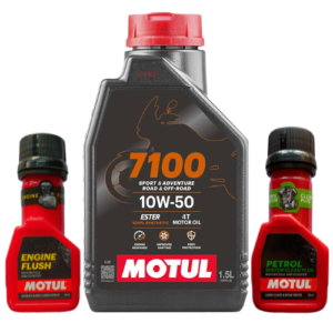 MOTUL 7100 10W-50 4T Engine Oil 1.5L Combo Pack Motomarvel Offer