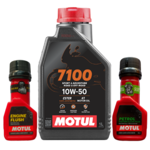 MOTUL 7100 10W-50 4T Engine Oil 1L Combo Pack Motomarvel Offer