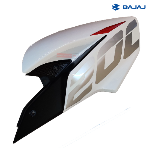 Pulsar NS200 Tank Flap Right Pearl Met White Bajaj Genuine Parts