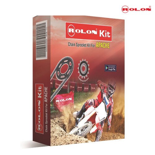 Apache RTR 200CC 4V Chain Sprocket Kit Rolon Genuine Parts