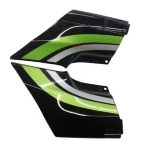 Passion Pro Side Cowl Set Black With Green Sticker Genuine Side Cowl