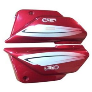 Splendor Plus BS6 Side Cowl CB Red With Sticker Genuine Side Cowl