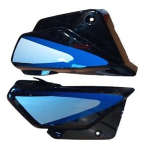 Splendor Plus Side Panel Set Black With Blue Sticker Genuine Side Cowl