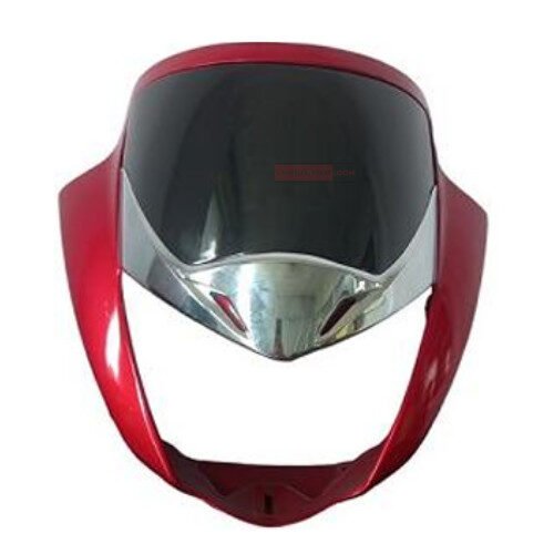 Unicorn BS6 Headlight Visor Candy Red With Garnish Genuine Visor