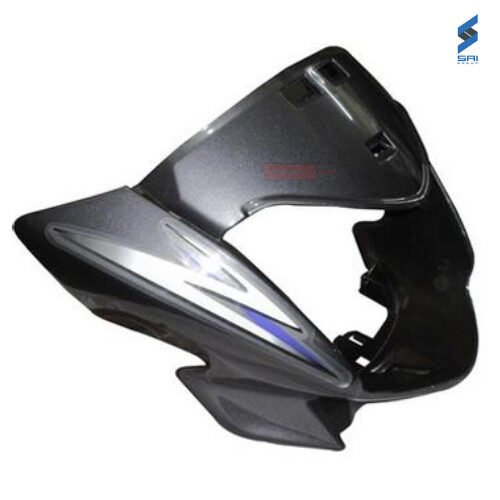 CB Shine Dx Headlight Visor With Glass Grey With Sticker