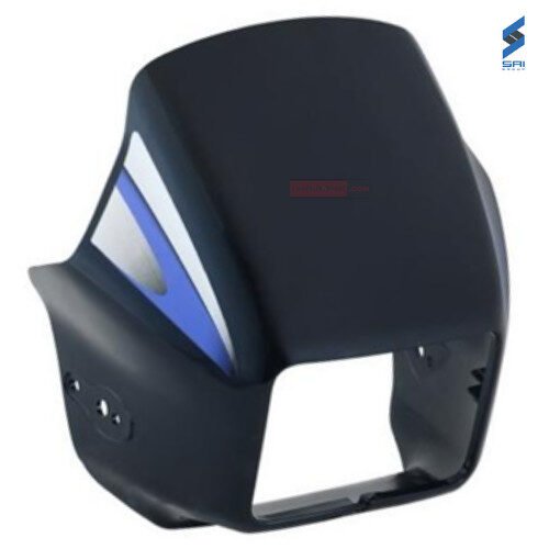 Splendor Plus Head Light Visor New Model Black With Blue Sticker Genuine Head Light Visor