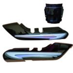 Splendor Plus Rear Cowl Black With Blue Sticker Genuine Rear Cowl